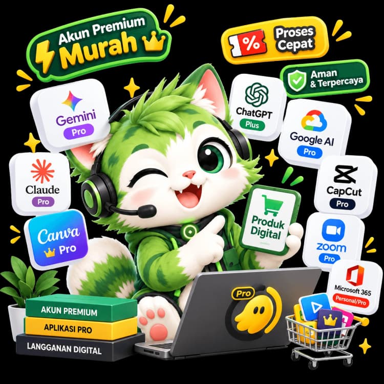 Maskot Produk Digital paling Laris