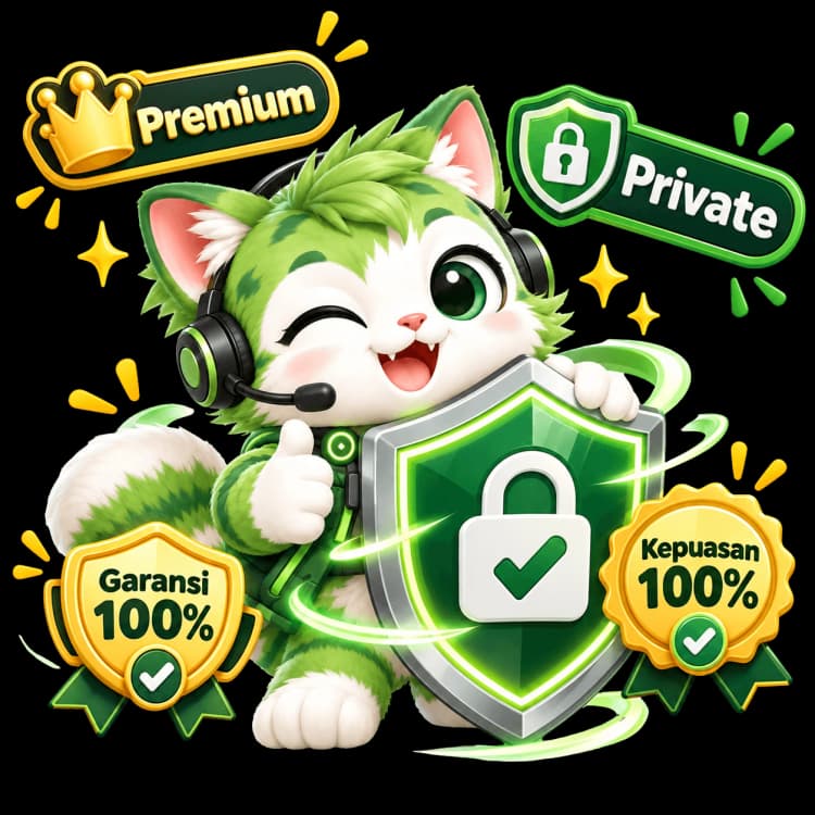 Maskot belanja produk digital